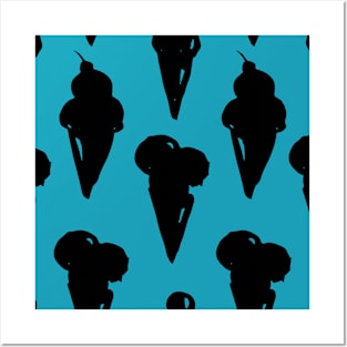 Icecream Pattern Posters and Art